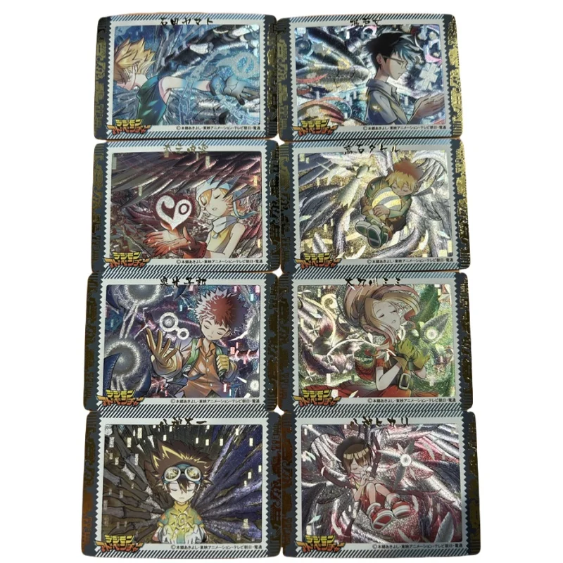 8 листов флэш-карта Yagami Taichi ишида Ямато Digimon Adventure Diy горячее тиснение экшн-игрушка