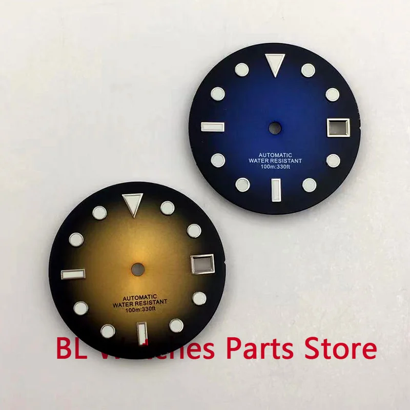 

BLIGER New 29mm Gradient Dial Fit NH35 NH36 Movement Automatic Men's Watch Green Luminous 3 / 3.8 O'clock Corwn