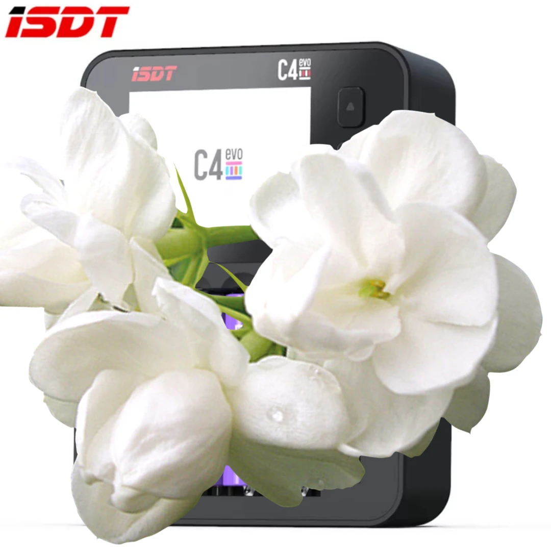 Фото Зарядное устройство ISDT C4 EVO Smart с выходом Type-C QC3.0 для литий-ионных батарей AA и AAA, с IPS-дисплеем и функцией защиты от возгорания. №1