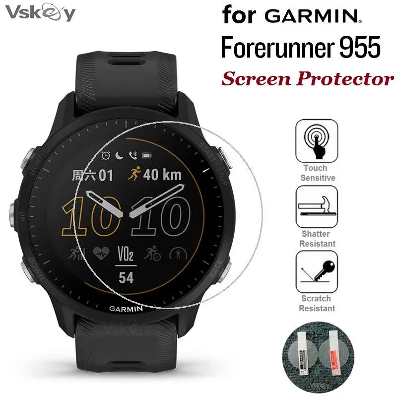 3 шт., защитная пленка для экрана смарт-часов Garmin Forerunner 955, закаленное стекло, защитная пленка против царапин 3 шт., защитная пленка для экрана смарт-часов Garmin Forerunner 955, закаленное стекло, защитная пленка против царапин