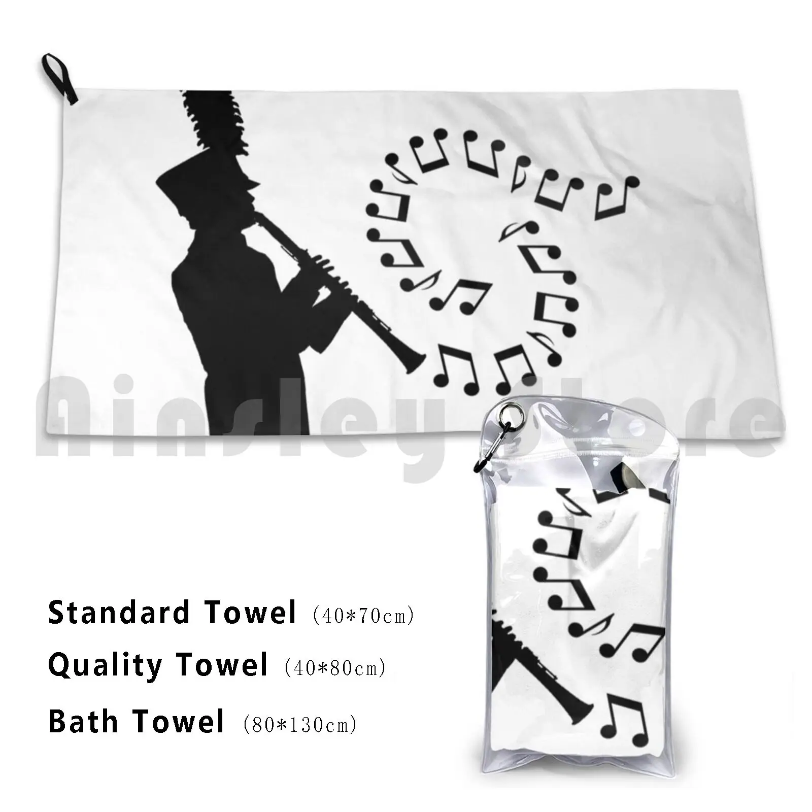 Beach Cushion 1497 Clarinet Clarinets Clarinetist Woodwind Woodwinds