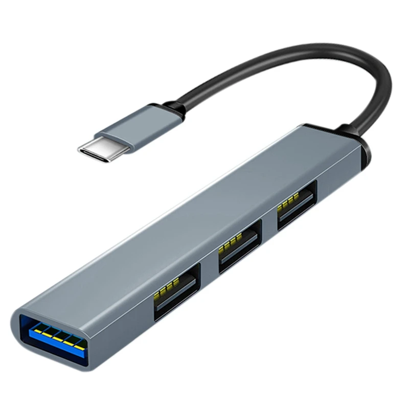 

4-In-1 Type C To USB Docking Station USB3.0 HUB Driverless Laptop Docking Station With 4 USB3.0 Ports