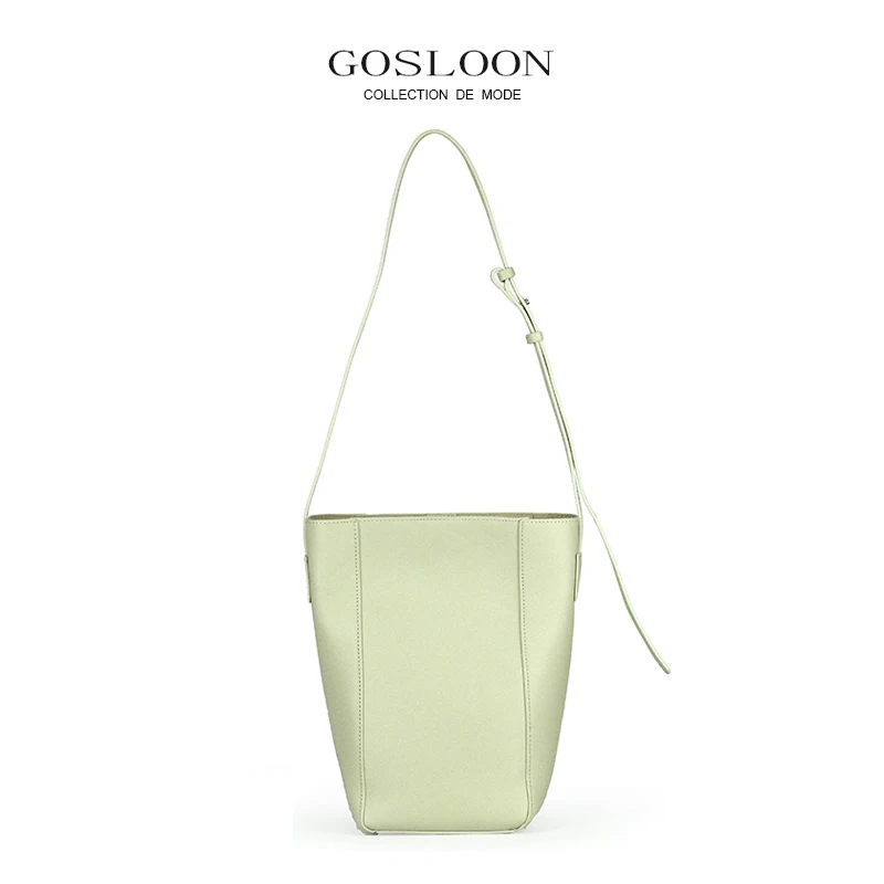 

GOSLOON-N875 2022 New Luxury Ladies Bag Leather Personality Fashion Tassel Drink Wallet Shoulder Messenger Vegetable Basket Bag
