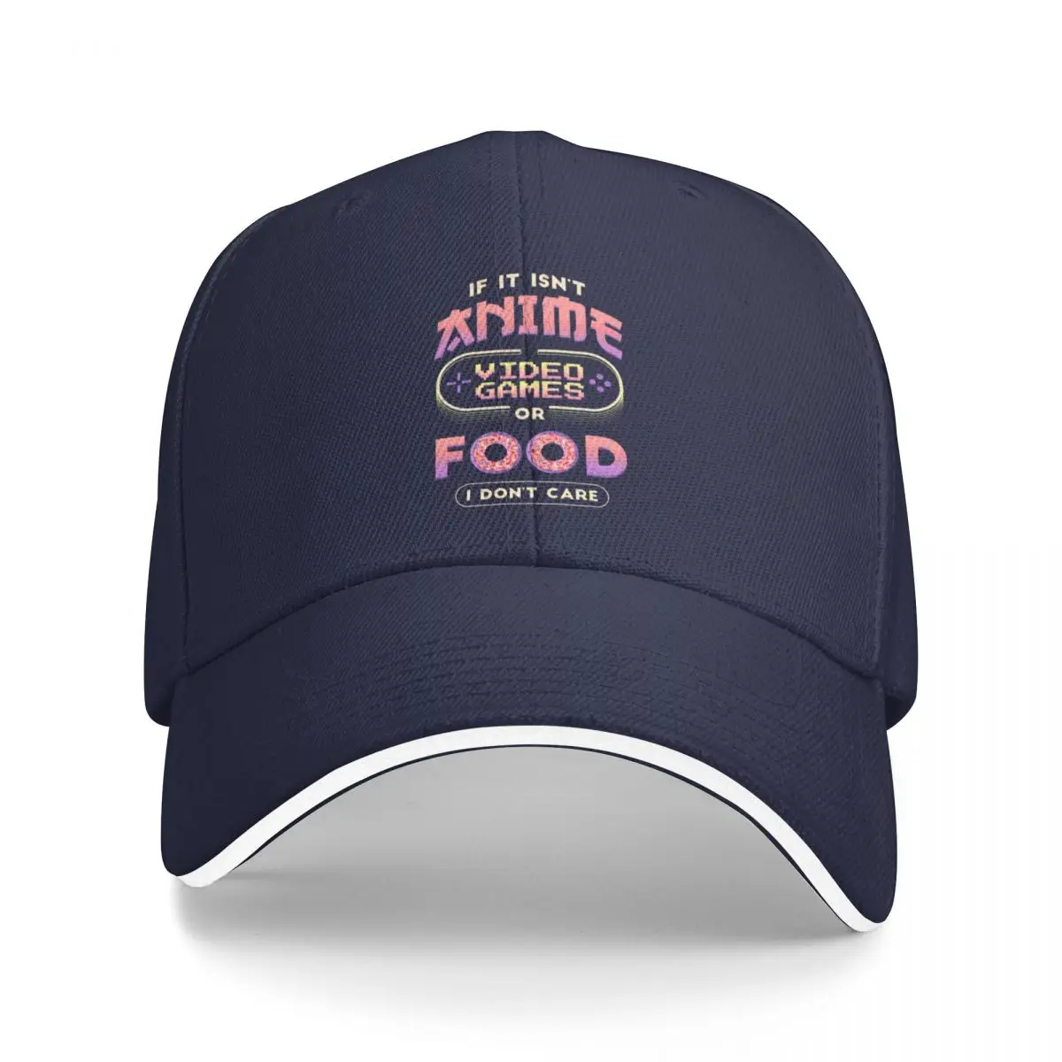 

No Anime Don't Care Cap Baseball Cap Anime hat Cap male mens hats Women's 1