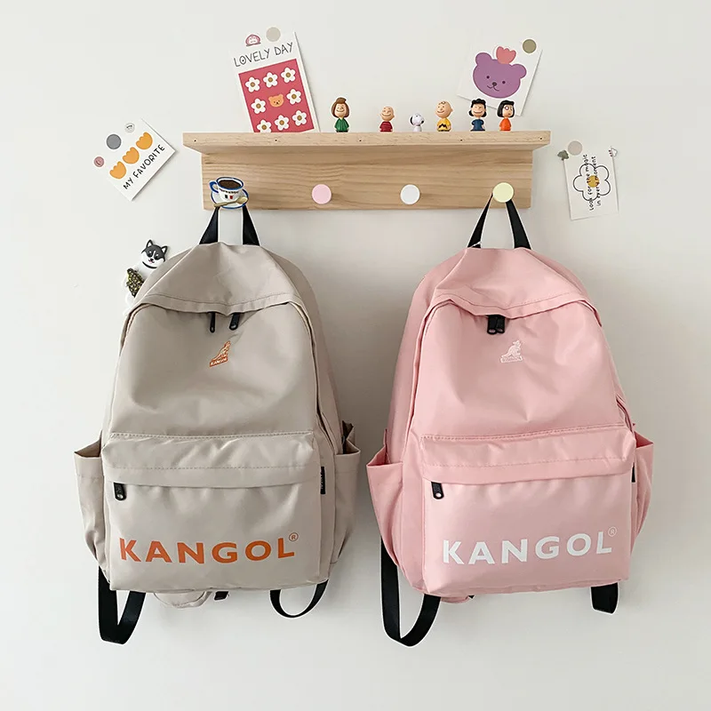 Kangol School Backpack for College Students New Commuting Fashion Kangaroo Large Capacity School Women's Backpack Boy Schoolbag