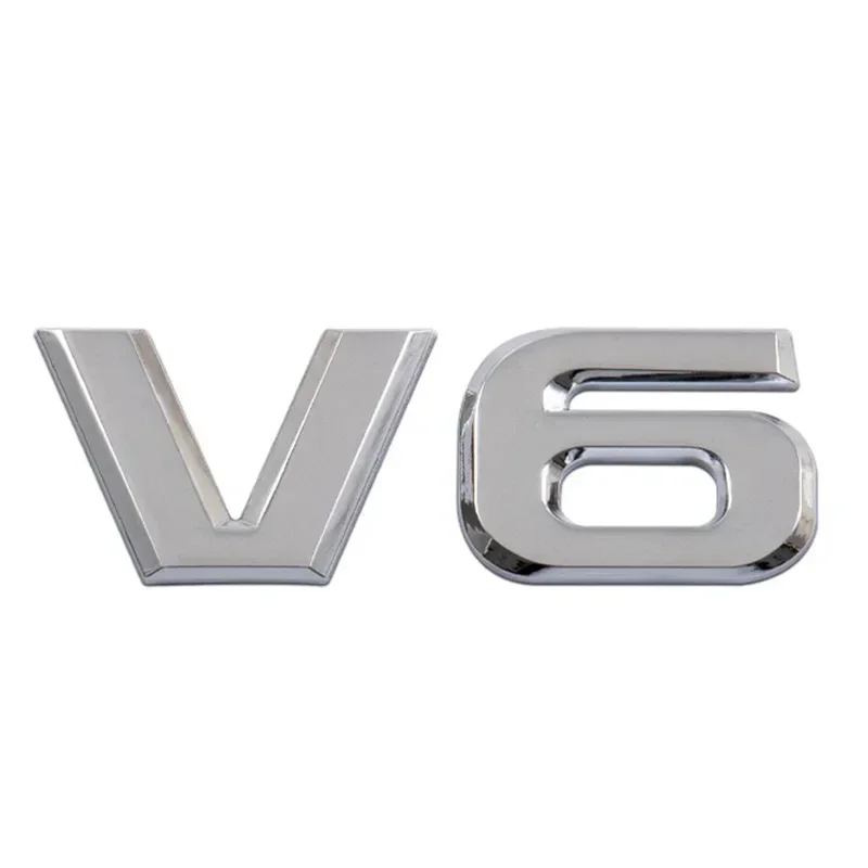 

Металлическая 3d-наклейка на кузов автомобиля, эмблема V6 V8, значок на багажник заднего багажника для BMW, TOYOTA, HONDA, KIA, TESLA, MAZDA, AUDI, DODGE, JEEP, Mercedes Benz