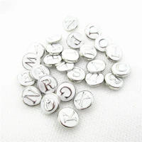 26pcs white a z alphabet snaps button 12mm snap button jewelry diy premium sofa shirt button jewelry
