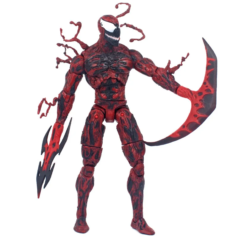 

Marvel Venom Carnage 7" 18CM Action Figure Cletus Kasady Red Symbiote The Amazing Spider Man Villain Select Toys Doll kid gift