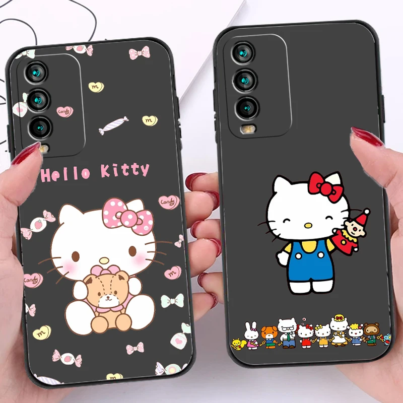 

TAKARA TOMY Hello Kitty Phone Cases For Xiaomi Redmi 9AT 9 9T 9A 9C Redmi Note 9 9 Pro 9S 9 Pro 5G Funda Carcasa Coque Soft TPU