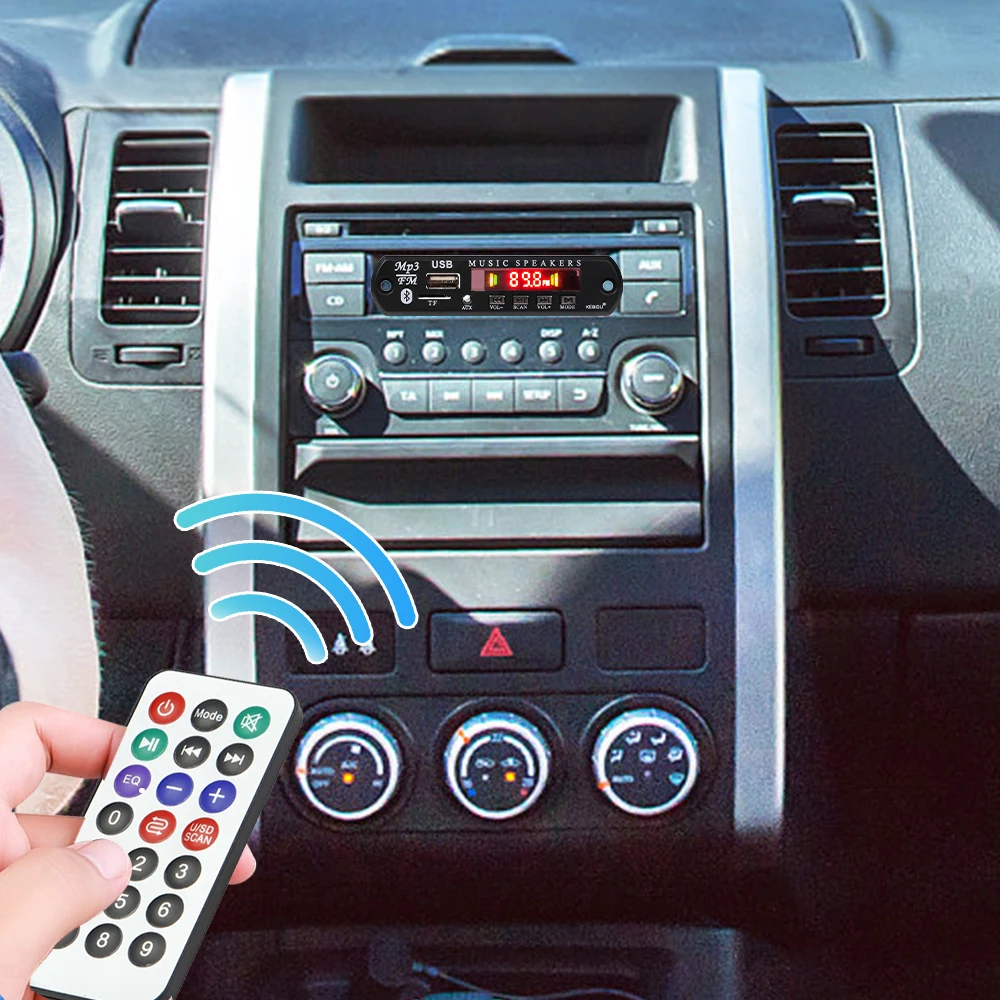 Автомобильный радиомодуль 12 В 2x25 Вт стерео Bluetooth 5 0 MP3 декодер плата 8-20 в 50