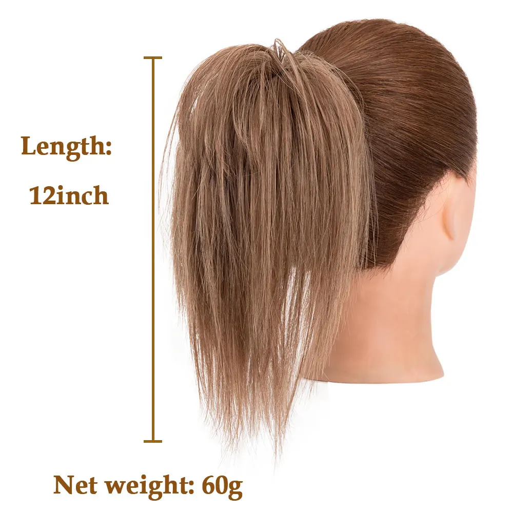 Шиньон для конского хвоста Benehair пушистый шиньон заколка в пучок прямые волосы 12