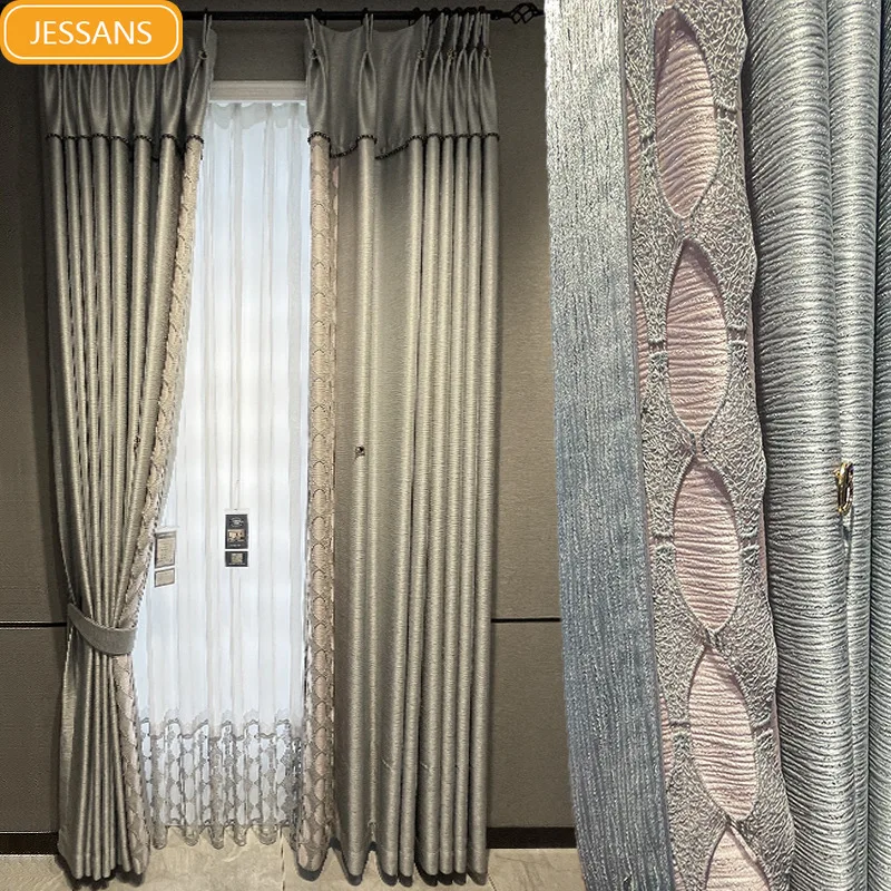 Новинка французская роскошная кружевная полая вышивка затемняющие шторы для
