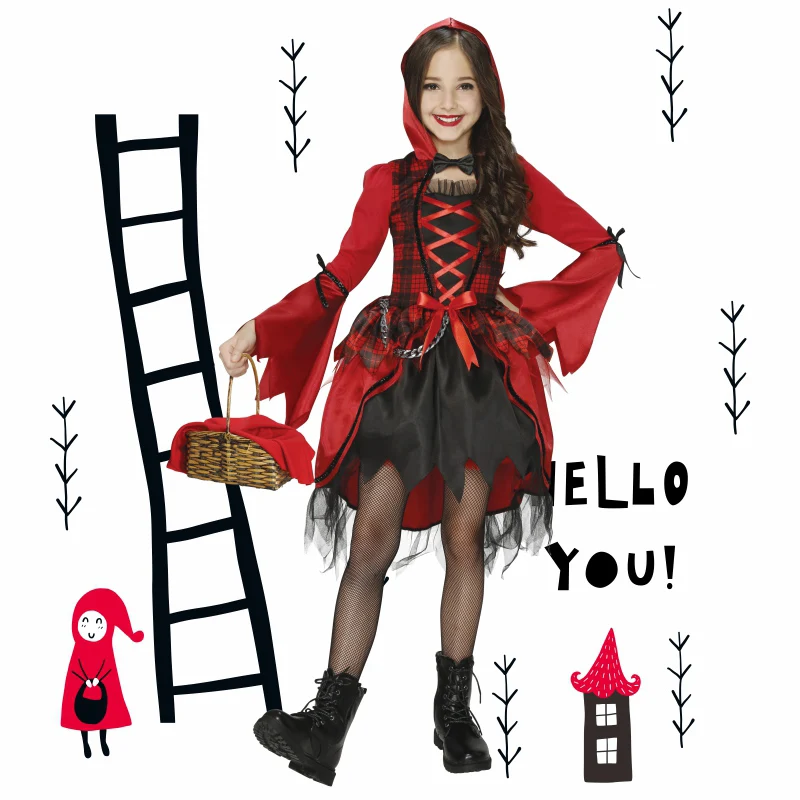 2022 красные костюмы с капюшоном для верховой езды женщин и девочек костюм косплея