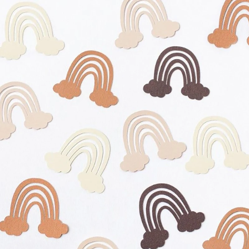 100 шт. богемные украшения в стиле бохо радужная бумага конфетти рассеянный стол