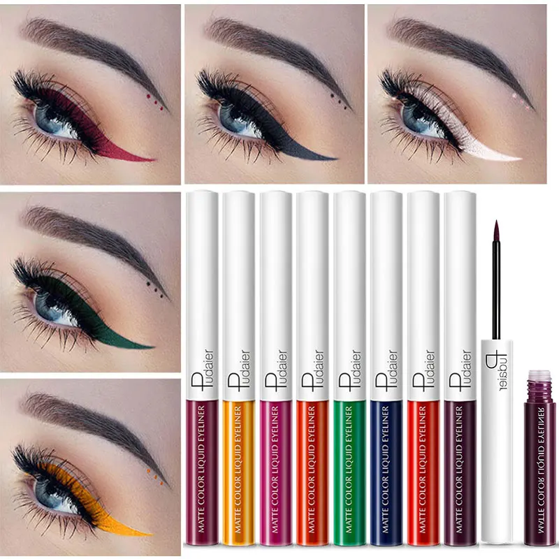 

Colorful Liquid Eyeliner Pencil Smudge-proof Smooth Cosmetics Eye Liner Pen Makeup Waterproof Fast Dry Black Liners Make Up Tool