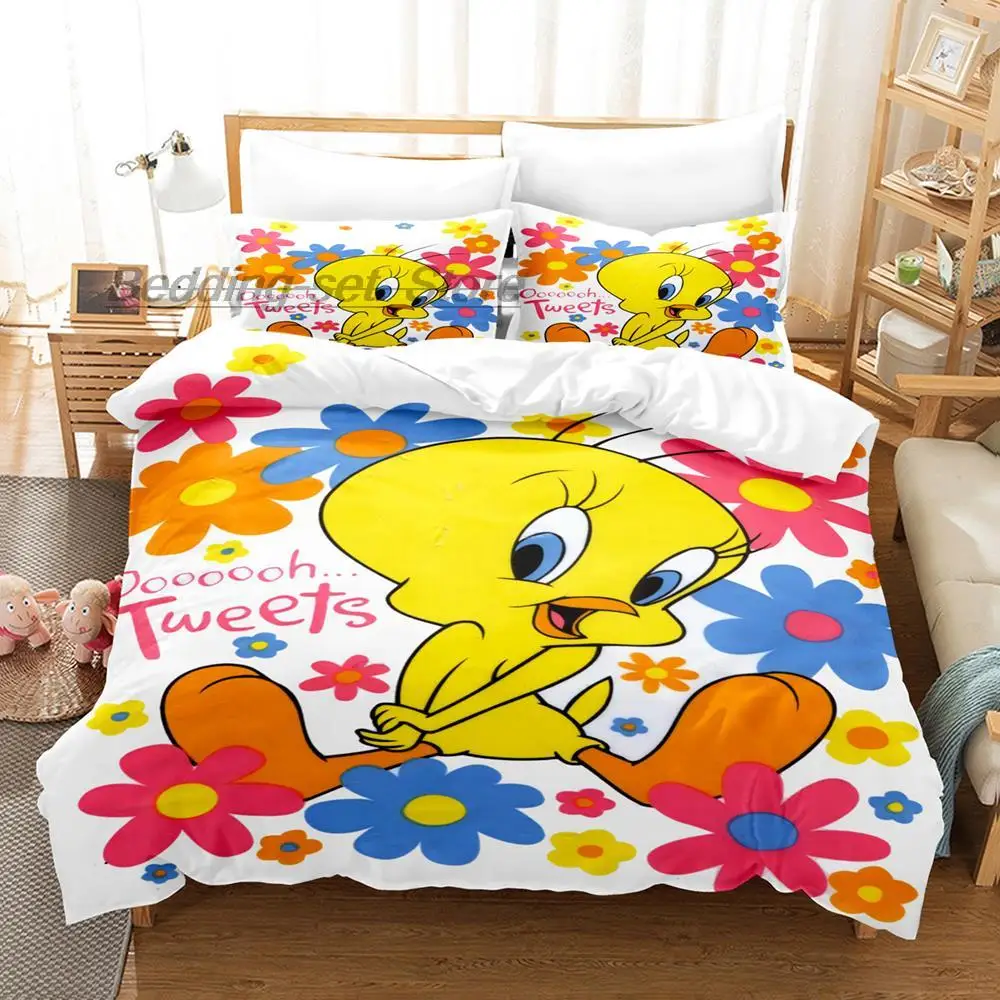 Комплект постельного белья из двух предметов с 3D-принтом птиц |