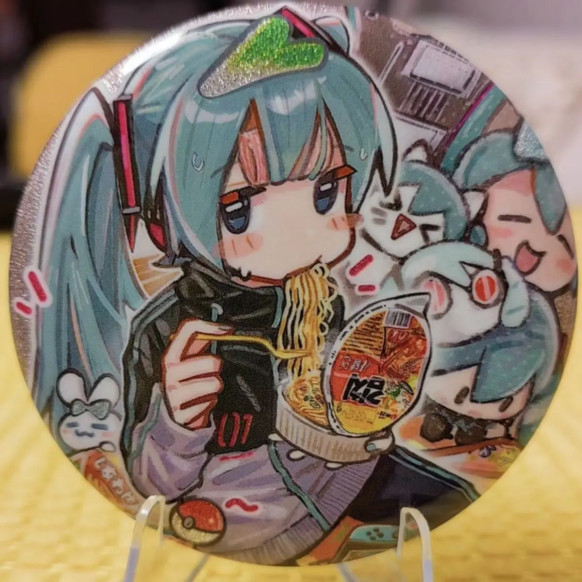 Значок Хацунэ Мику Project Diva аниме периферийные устройства милый мультфильм