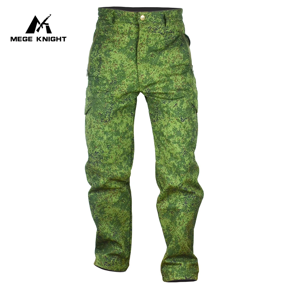 Фото Мужские тактические брюки-карго камуфляжные военные флисовые армейские брюки