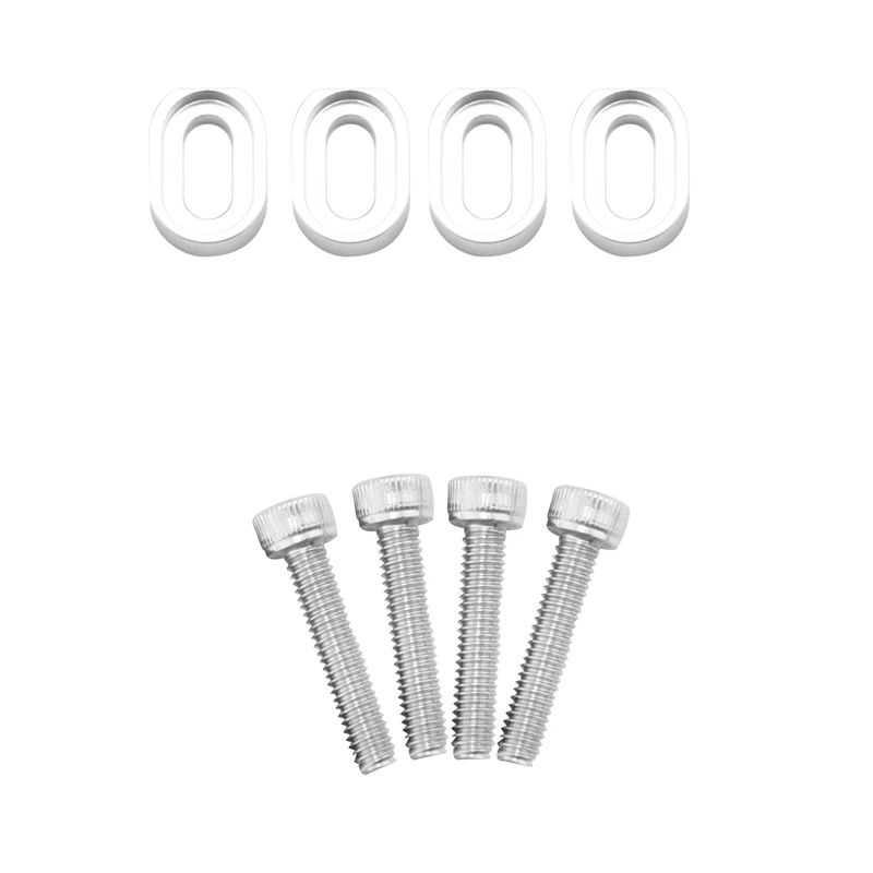 

4 шт., алюминиевые шайбы для крепления двигателя, прокладки и винты из нержавеющей стали для автомобиля на дистанционном управлении, детали 1...