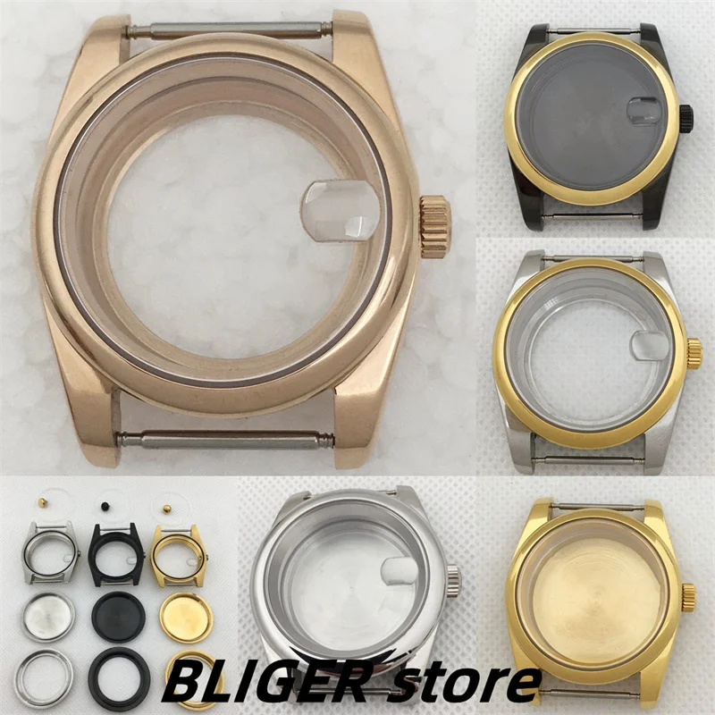 

BLIGER 36mm 39mm Sapphire Glass Stainless Steel Polished Case Fits NH35 NH36 PT5000 ETA2824 2836 Miyota8205 8215 DG2813 Movement