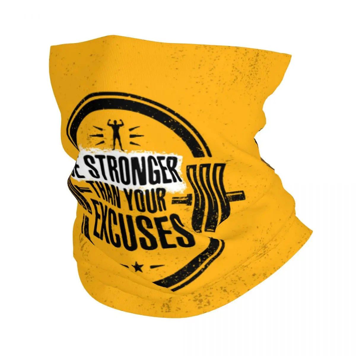 Будьте сильнее, чем Ваши извинения, Зимняя повязка на голову, шейный шарф-труба, бодибилдинг, тренажерный зал, мотивирующая цитата, бандана для лица, гетры