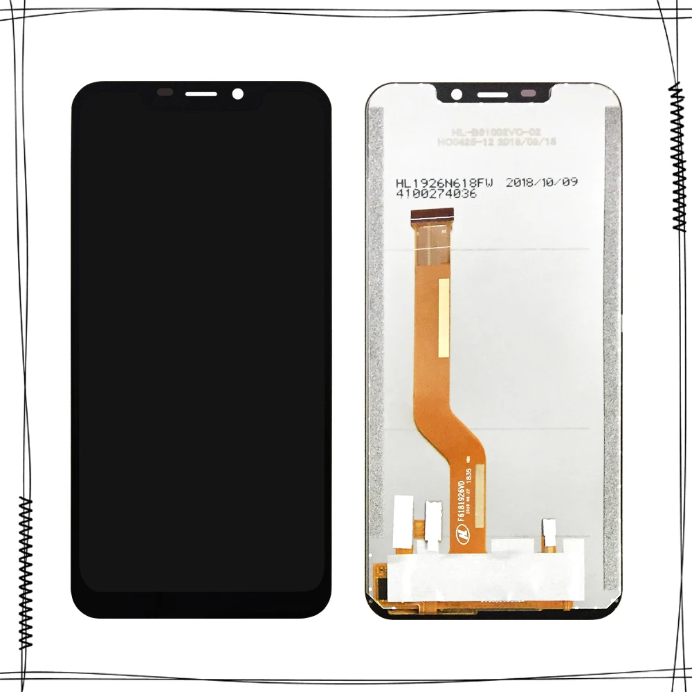 

ЖК-дисплей 6,18 дюйма для Oukitel C12 Pro, сенсорный экран, черный для Oukitel C12 Pro, запасные части в сборе, аксессуары