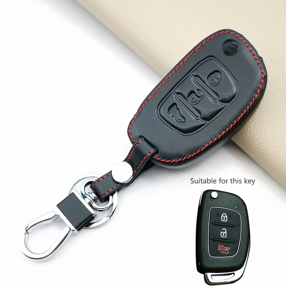 Модный мужской 100% Кожаный Автомобильный пульт дистанционного управления