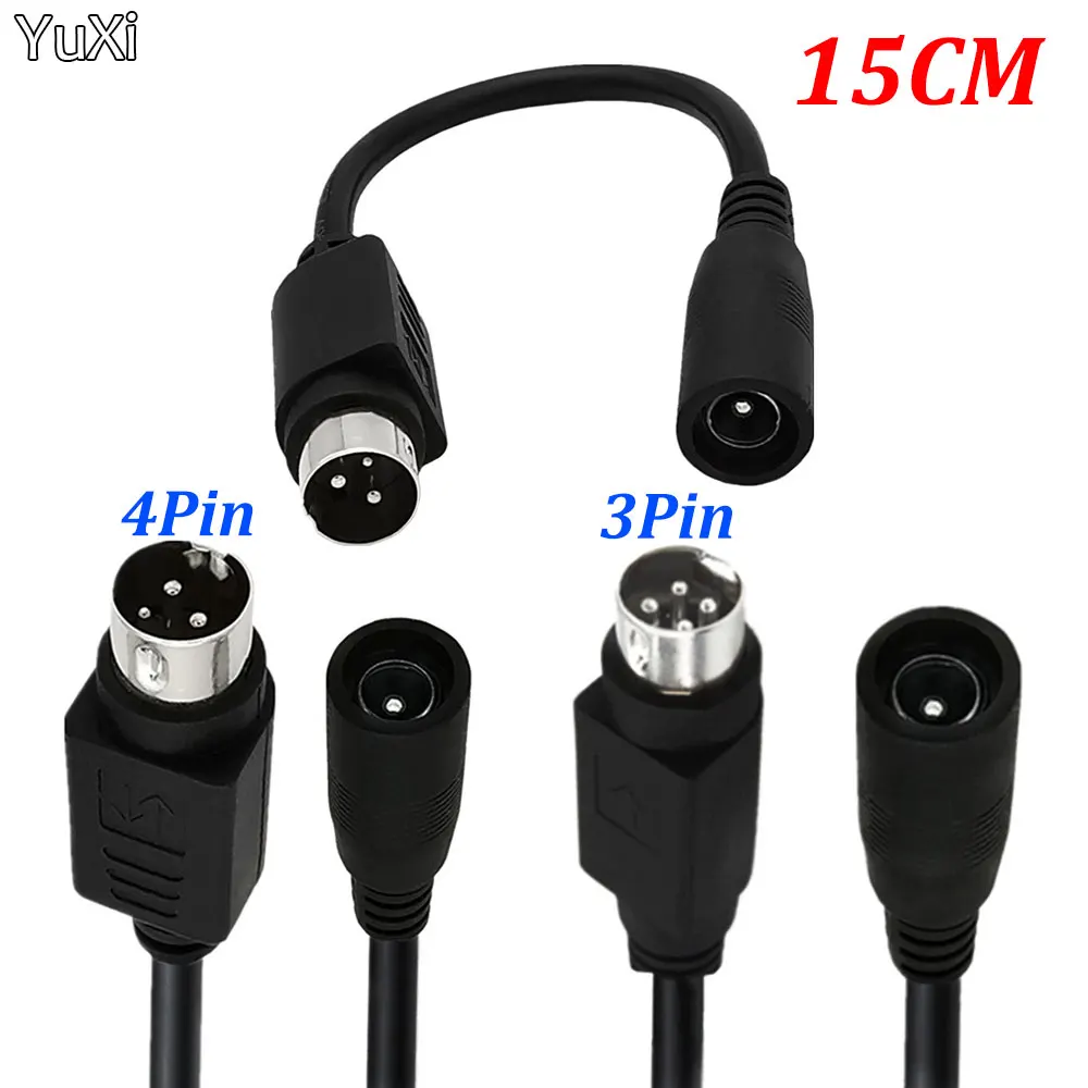 

1Pcs Female 5.5*2.1mm to Male 3/4-Pin Cable Lead For SATO TG-5011-19V-ES Just a 4-Pin Cable For TV LCD VCR Power Supply
