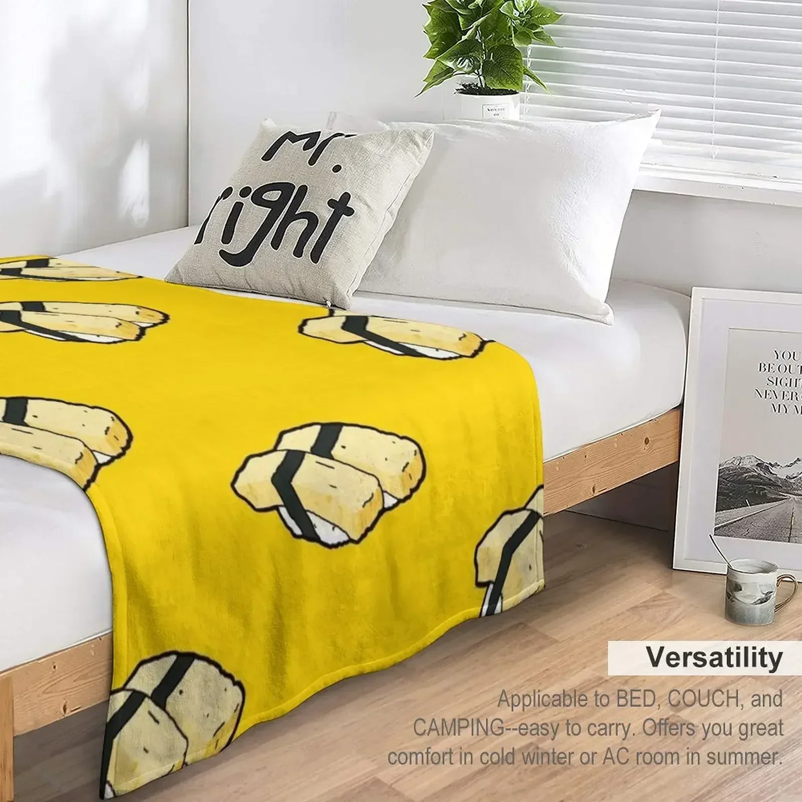 Узор Тамаго суши японское яйцо омлет еда одеяло утяжеленные полярные одеяла