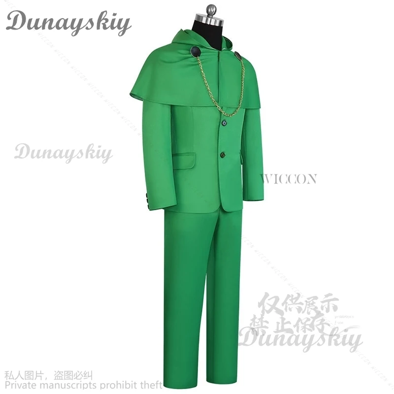 Аниме фильм Cos Виктор Доктор косплей злые костюмы эконотиста зеленый костюм