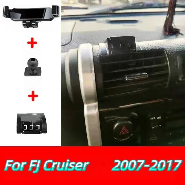 

Автомобильный держатель для телефона, подставка для мобильного крепления для Toyota FJ Cruiser 2007-2017, регулируемый GPS, специальный навигационный кронштейн, аксессуары