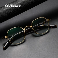 pure titanium glasses frame for women vintage round myopia optical prescription eyeglasses frames for men 2022 new titan eyewear
