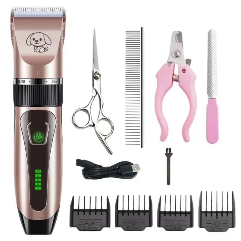 

Pet Clipper Dog Hair Clippers Grooming Haircut Trimmer Shaver Set for Cat Dog USB Rechargeable Professional Clipper
