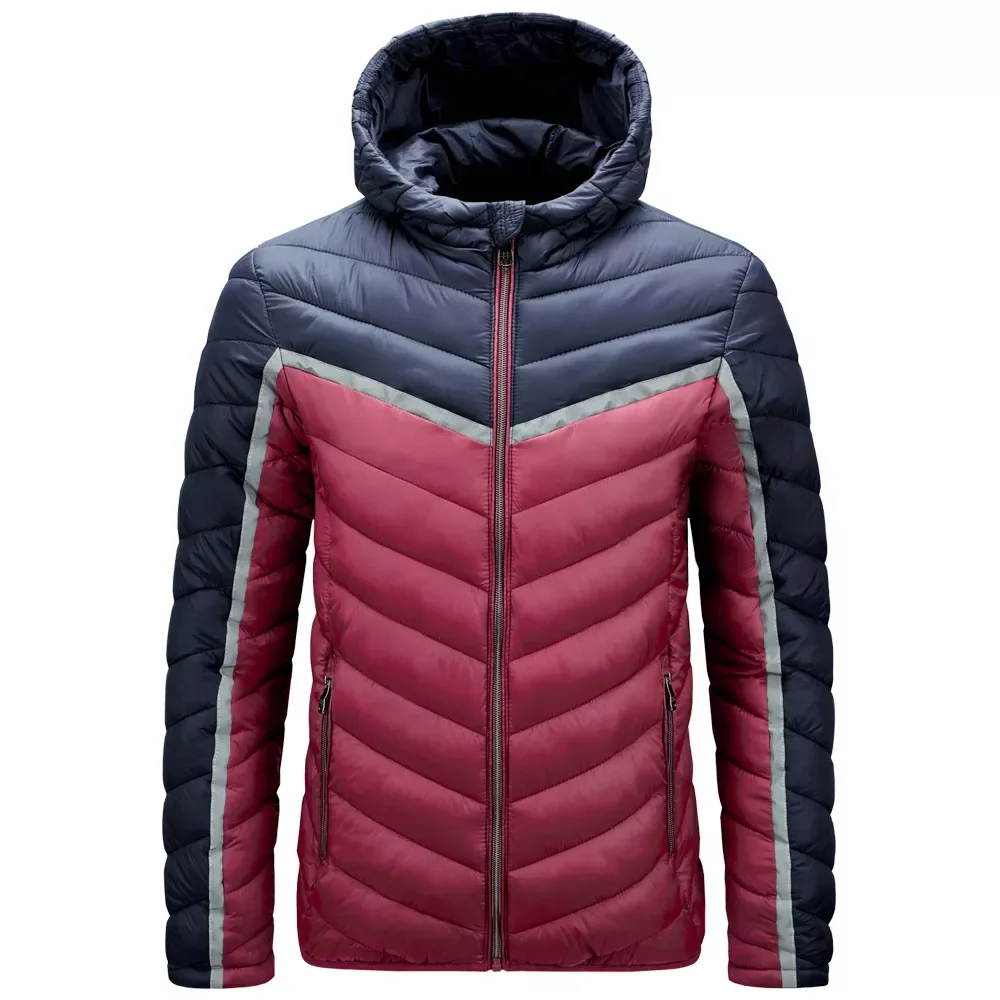 New2022 Winter New Thick Warm Waterproof Parkas Men Autumn Fashion Patchwork Hooded Coat Men Brand Outwear Casual Parkas Jacket