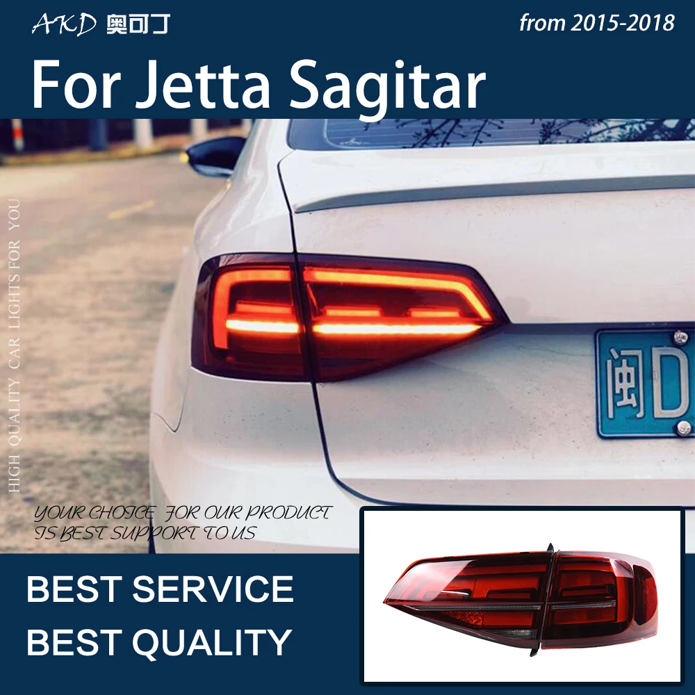 Luci per Auto per Jetta Sagitar MK7 2015-2018 LED fanale posteriore automatico indicatore di direzione dinamico retromarcia e accessori per freni aggiornamento