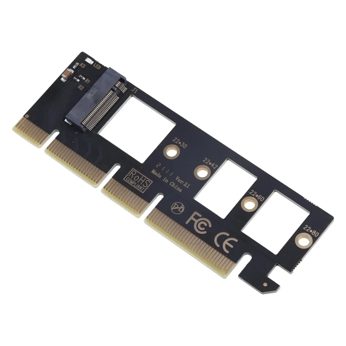 

Плата M.2 NVMe SSD-PCI-E 3,0 X16/X8/X4 для настольного SSD-адаптера, поддержка размера 2230 2242 2260 2280, карта расширения для жесткого диска