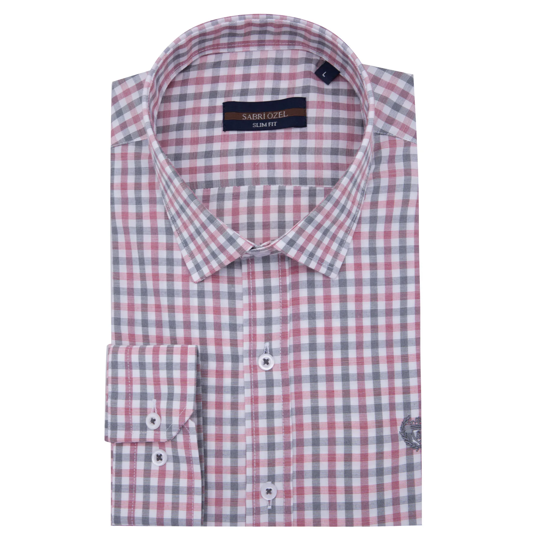 Сабри Özel с длинным рукавом облегающая Мужская рубашка 5431643|Повседневные рубашки|