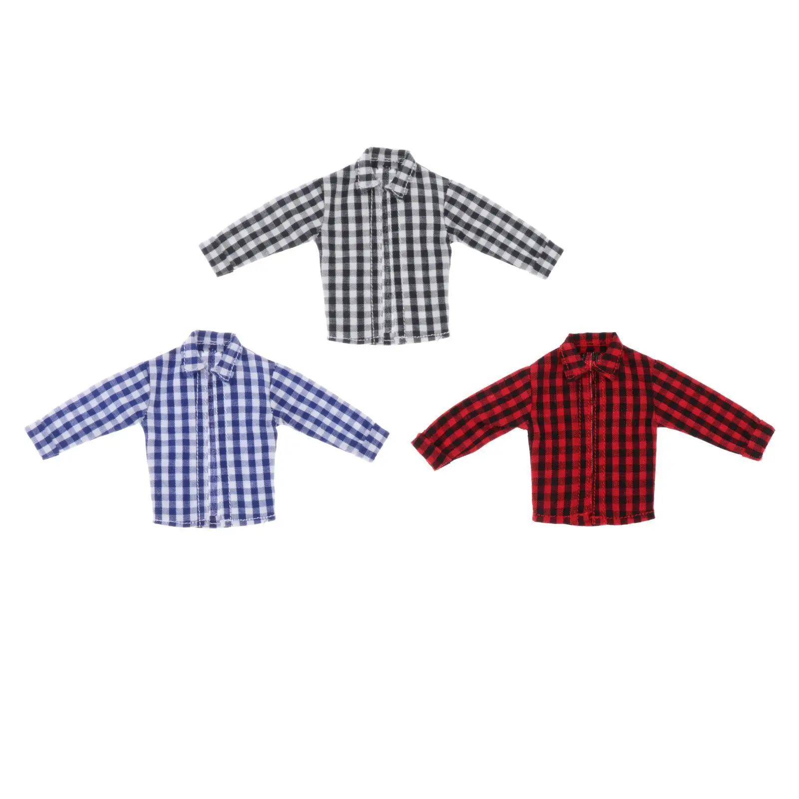

1:12 Male Action Figures Shirt Kids Pretend Play Decoration Accessory Doll Outfits for 6inch Men Figures Body Doll Accessory
