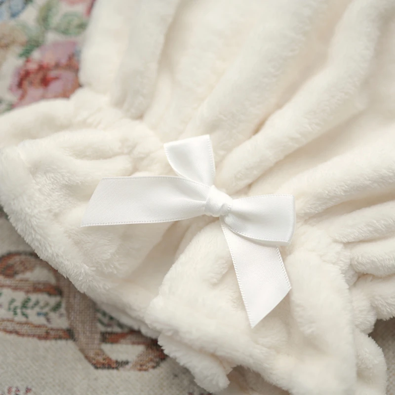 Осенне-зимние теплые флисовые шорты в стиле &quotЛолита&quot женские мягкие