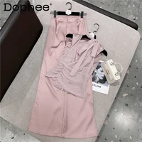 2022 new summer fashion women clothes bow spliced round sleeveless chiffon top female t shirt for womens