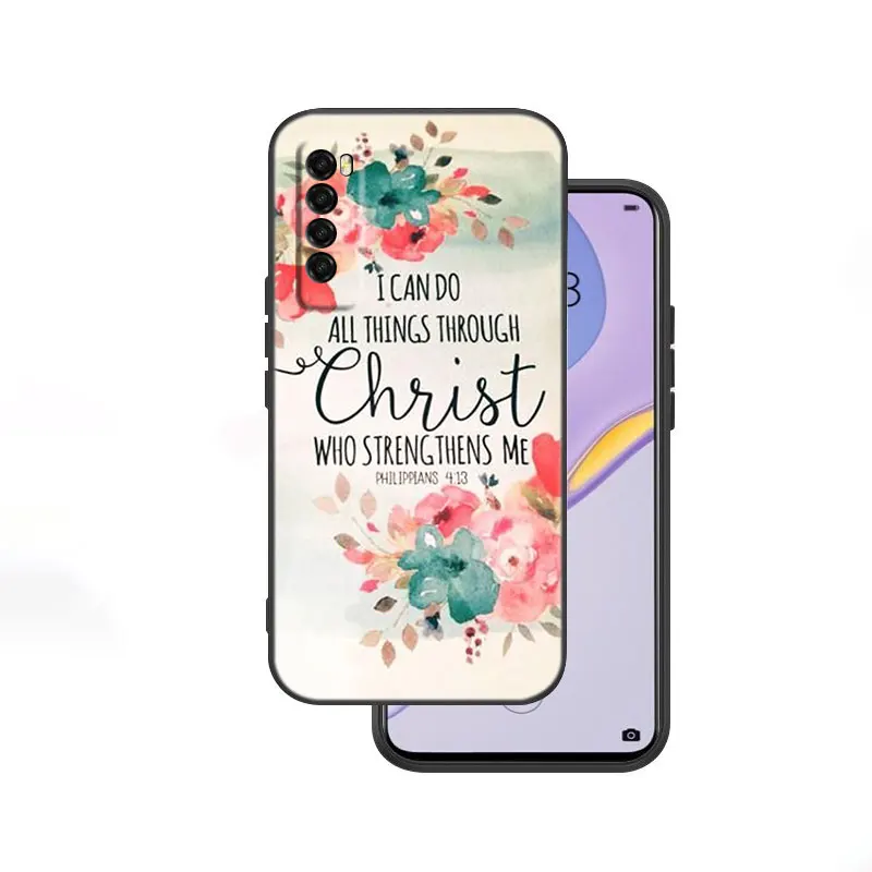 Библия Иисус Христос христианский чехол для Huawei NOVA 9 8 8i Y60 Y90 Mate 40 30 20 Honor X 7 5G 50 60 70 Lite