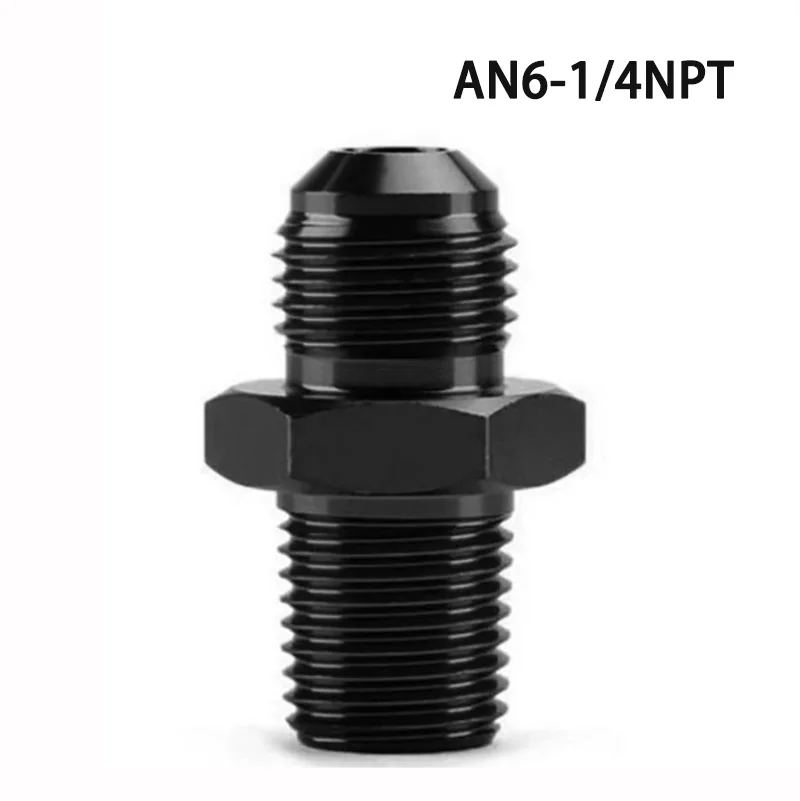 AN4 AN6 AN8 AN10 AN12 до 1/8 1/4 3/8 1/2 3/4 NPT Адаптер с масляным охлаждением Универсальный прямой переходник для топливного шланга Фитинг с резьбой для труб