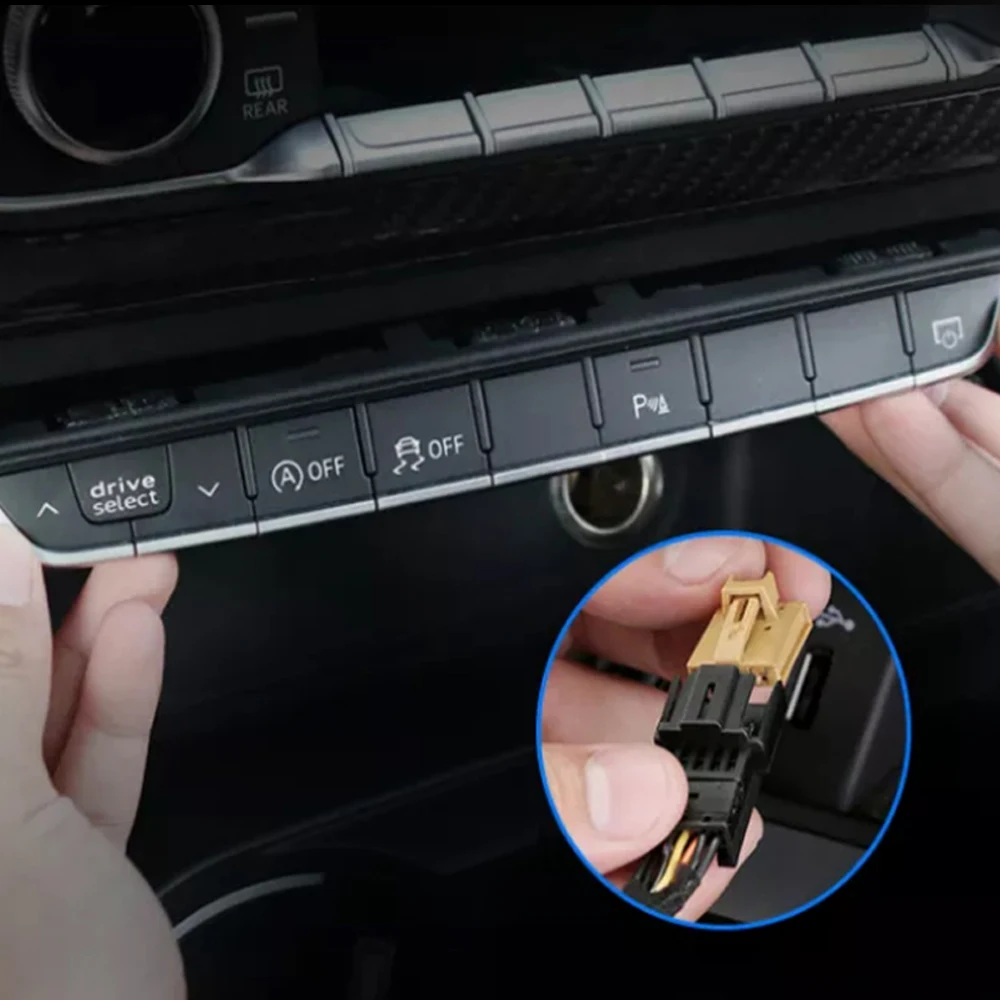 Отключить кабель автоматическая кнопка запуска и остановки для Audi A4 B9 A5 A3 8V Q5 FY Q3 F3