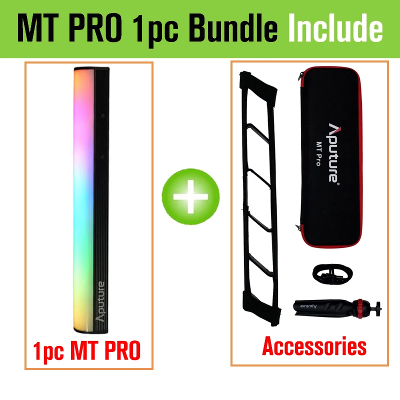 

Aputure MT Pro RGB Mini LED Tube Light Stick 7.5W 2000-10000K Full-color Photography Lighting for Youtube Vedio Vlog