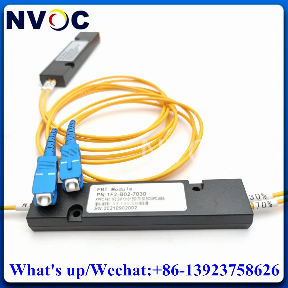 4 шт. 30/70 1310/1550 двойное окно 1*2 FTTH FBT SC/LC/FCUPC APC оптический сплиттер Коробка ABS 90*20*10 3 0