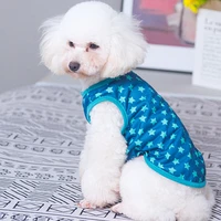 summer pet t shirt cute printed dog clothes breathable and comfortable vest costume puppy cat small dog blouse dog cloth