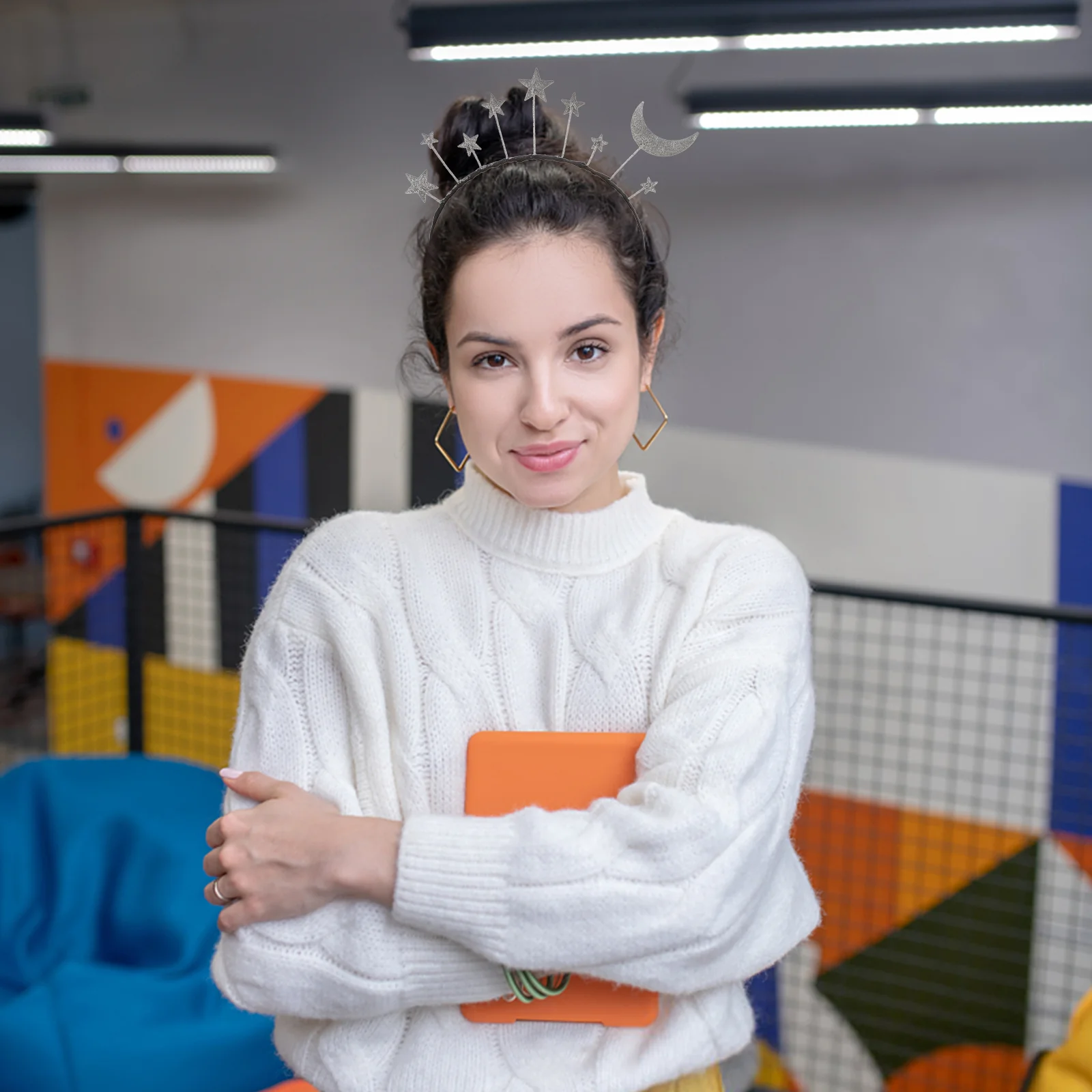 

Headband Star Moon Hair Glitter Party Hoop Headbands Headpiece Christmas Birthday Costume Band Stars Hairband Women Headwear New