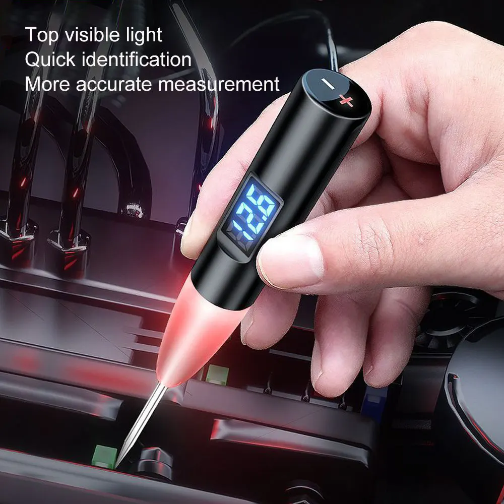 

Auto Truck Voltage Electrical Circuit Tester Pen 24V LED Digital Display Power Probe Car Repair Automobile Diagnostic Tools