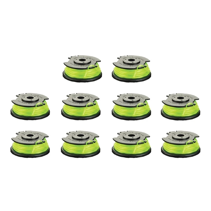

10 Pack Replacement Spool Line For Ryobi RAC143 36V Cordless Trimmers, Weed Eater String Auto-Feed