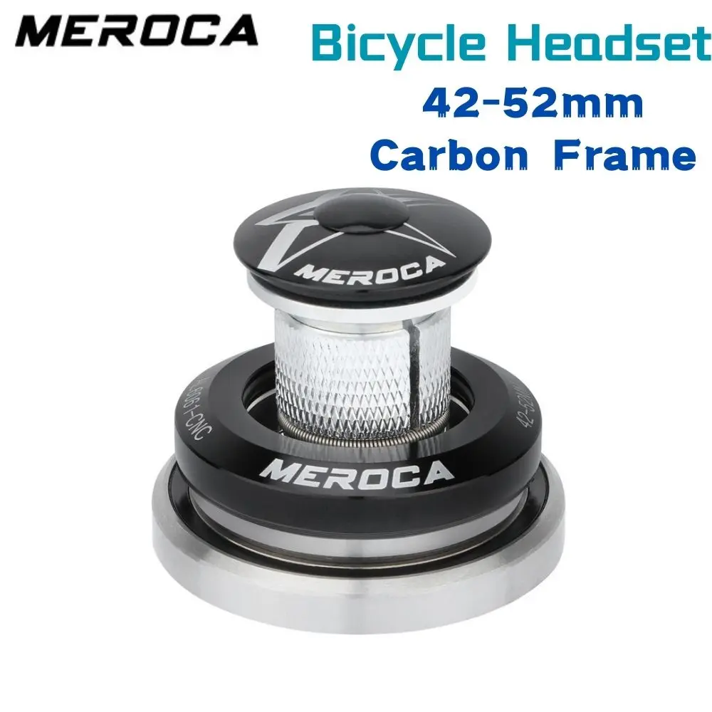 

MEROCA Mountain Bike 41.8/42-52mm Front Fork Headset EIEIO Aluminum Alloy Double Bearing Bowl Set Bicycle Parts